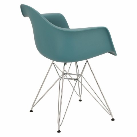 D2.DESIGN Krzesło P018 PP tworzywo zielony navy green nogi metal chromowany HF lekkie i funkcjonalne D2.DESIGN Krzesło P018 PP tworzywo zielony navy green nogi metal chromowany HF lekkie i funkcjonalne