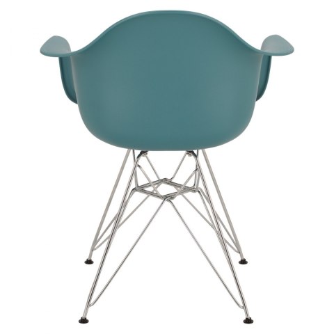 D2.DESIGN Krzesło P018 PP tworzywo zielony navy green nogi metal chromowany HF lekkie i funkcjonalne D2.DESIGN Krzesło P018 PP tworzywo zielony navy green nogi metal chromowany HF lekkie i funkcjonalne