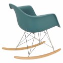 D2.DESIGN Fotel Krzesło na biegunach P018 RR tworzywo PP navy green insp. RAR, zielony morski D2.DESIGN Fotel Krzesło na biegunach P018 RR tworzywo PP navy green insp. RAR, zielony morski
