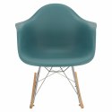 D2.DESIGN Fotel Krzesło na biegunach P018 RR tworzywo PP navy green insp. RAR, zielony morski D2.DESIGN Fotel Krzesło na biegunach P018 RR tworzywo PP navy green insp. RAR, zielony morski