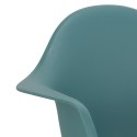 D2.DESIGN Fotel Krzesło na biegunach P018 RR tworzywo PP navy green insp. RAR, zielony morski D2.DESIGN Fotel Krzesło na biegunach P018 RR tworzywo PP navy green insp. RAR, zielony morski