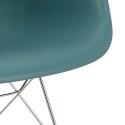 D2.DESIGN Fotel Krzesło na biegunach P018 RR tworzywo PP navy green insp. RAR, zielony morski