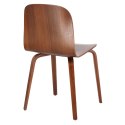 D2.DESIGN Krzesło Wilcheery dąb walnut sklejka profilowana lakierowana do jadalni restauracji recepcji
