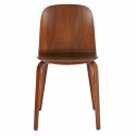 D2.DESIGN Krzesło Wilcheery dąb walnut sklejka profilowana lakierowana do jadalni restauracji recepcji D2.DESIGN Krzesło Wilcheery dąb walnut sklejka profilowana lakierowana do jadalni restauracji recepcji