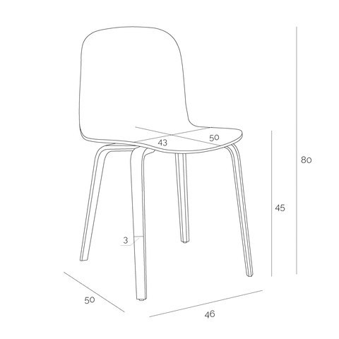 D2.DESIGN Krzesło Wilcheery dąb walnut sklejka profilowana lakierowana do jadalni restauracji recepcji D2.DESIGN Krzesło Wilcheery dąb walnut sklejka profilowana lakierowana do jadalni restauracji recepcji