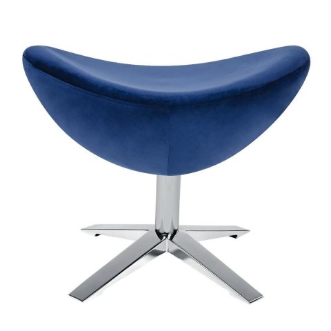 King Home Podnóżek Pufa EGG SZEROKI VELVET ciemny niebieski.49 - wbudowany mechanizm obrotowy welur, podstawa stal polerowana King Home Podnóżek Pufa EGG SZEROKI VELVET ciemny niebieski.49 - wbudowany mechanizm obrotowy welur, podstawa stal polerowana