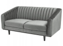 SIGNAL SOFA ASPREY 2 VELVET SZARY BLUVEL 14/ WENGE DREWNO DEKORACYJNE PIKOWANIE NA OPARCIU PODŁOKIETNIKI SIGNAL SOFA ASPREY 2 VELVET SZARY BLUVEL 14/ WENGE DREWNO DEKORACYJNE PIKOWANIE NA OPARCIU PODŁOKIETNIKI