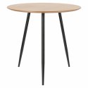 Simplet Stół okrągły Sottile fi80cm płyta laminowana kolor naturalny nogi metalowe czarny do domu i do lokalu Simplet Stół okrągły Sottile fi80cm płyta laminowana kolor naturalny nogi metalowe czarny do domu i do lokalu