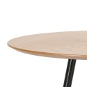 Simplet Stół okrągły Sottile fi80cm płyta laminowana kolor naturalny nogi metalowe czarny do domu i do lokalu Simplet Stół okrągły Sottile fi80cm płyta laminowana kolor naturalny nogi metalowe czarny do domu i do lokalu