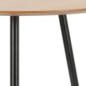 Simplet Stół okrągły Sottile fi80cm płyta laminowana kolor naturalny nogi metalowe czarny do domu i do lokalu Simplet Stół okrągły Sottile fi80cm płyta laminowana kolor naturalny nogi metalowe czarny do domu i do lokalu