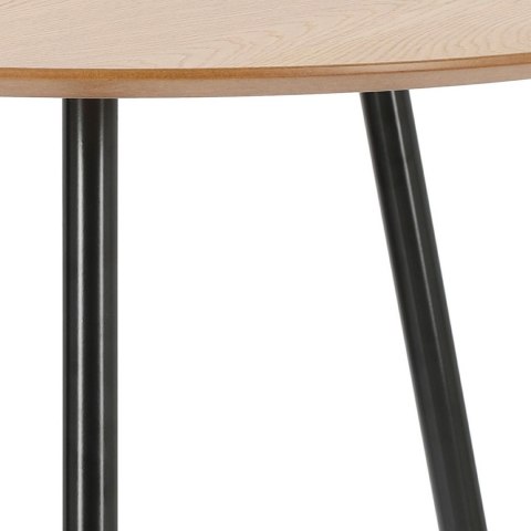 Simplet Stół okrągły Sottile fi80cm płyta laminowana kolor naturalny nogi metalowe czarny do domu i do lokalu Simplet Stół okrągły Sottile fi80cm płyta laminowana kolor naturalny nogi metalowe czarny do domu i do lokalu