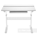 Fun Desk Colore Grey biurko regulowane białe szare Fun Desk Colore Grey biurko regulowane białe szare