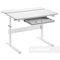 Fun Desk Colore Grey biurko regulowane białe szare Fun Desk Colore Grey biurko regulowane białe szare
