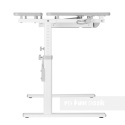 Fun Desk Colore Grey biurko regulowane białe szare Fun Desk Colore Grey biurko regulowane białe szare