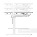 Fun Desk Colore Grey biurko regulowane białe szare Fun Desk Colore Grey biurko regulowane białe szare