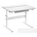 Fun Desk Colore Grey biurko regulowane białe szare Fun Desk Colore Grey biurko regulowane białe szare