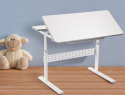 Fun Desk Colore Grey biurko regulowane białe szare Fun Desk Colore Grey biurko regulowane białe szare