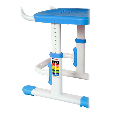 Fun Desk SST3 Blue krzesełko regulowane białe niebieskie dla chłopca Fun Desk SST3 Blue krzesełko regulowane białe niebieskie dla chłopca