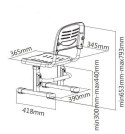 Fun Desk SST3 Blue krzesełko regulowane białe niebieskie dla chłopca