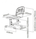 Fun Desk SST3 Grey krzesełko do biurka dziecięce Szare