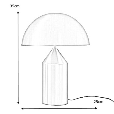 King Home Lampa biurkowa stołowa nocna FUNGO złota - mosiądz metalowa 2xG9 King Home Lampa biurkowa stołowa nocna FUNGO złota - mosiądz metalowa 2xG9
