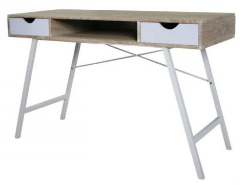 SIGNAL BIURKO B-140 STELAŻ METAL BIAŁY / BLAT DĄB SONOMA MDF 120x48 SIGNAL BIURKO B-140 STELAŻ METAL BIAŁY / BLAT DĄB SONOMA MDF 120x48