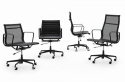 Fotel biurowy AERON PRESTIGE PLUS chrom - skóra naturalna, aluminium