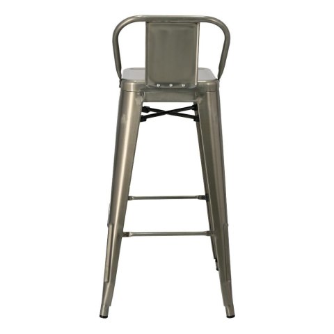 D2.DESIGN Hoker Krzesło barowe Paris Back Short 76cm metaliczny insp. Tolix z oparciem i podnóżkiem można sztaplować D2.DESIGN Hoker Krzesło barowe Paris Back Short 76cm metaliczny insp. Tolix z oparciem i podnóżkiem można sztaplować