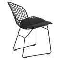 KRZESŁO Harry D2.DESIGN METAL malowany proszkowo CZARNE / miękka CZARNA PODUSZKA na siedzisku do domu i do lokalu KRZESŁO Harry D2.DESIGN METAL malowany proszkowo CZARNE / miękka CZARNA PODUSZKA na siedzisku do domu i do lokalu