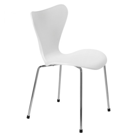 D2.DESIGN Krzesło Martinus białe tworzywo PP nogi metal chromowany do recepcji jadalni restauracji kuchni D2.DESIGN Krzesło Martinus białe tworzywo PP nogi metal chromowany do recepcji jadalni restauracji kuchni