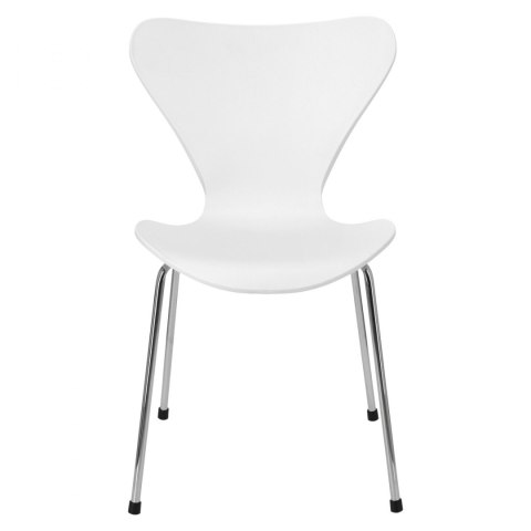 D2.DESIGN Krzesło Martinus białe tworzywo PP nogi metal chromowany do recepcji jadalni restauracji kuchni D2.DESIGN Krzesło Martinus białe tworzywo PP nogi metal chromowany do recepcji jadalni restauracji kuchni