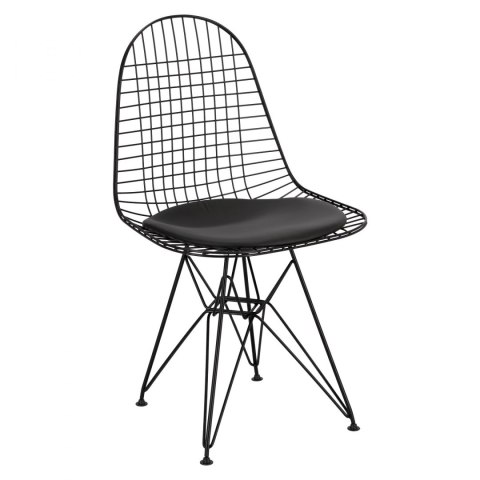 D2.DESIGN Krzesło Net czarne /czarna poj. poduszka D2.DESIGN Krzesło Net czarne /czarna poj. poduszka