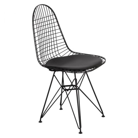 D2.DESIGN Krzesło Net czarne /czarna poj. poduszka D2.DESIGN Krzesło Net czarne /czarna poj. poduszka
