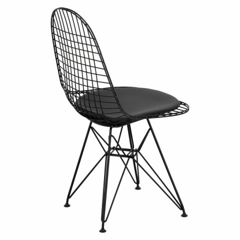 D2.DESIGN Krzesło Net czarne /czarna poj. poduszka D2.DESIGN Krzesło Net czarne /czarna poj. poduszka