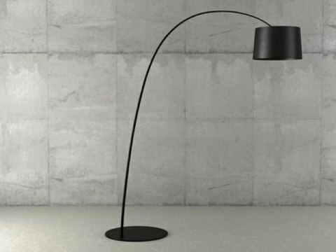 King Home Lampa podłogowa CLEO czarna - włókno szklane, podstawa metal klosz aluminium przesłony mleczny akryl E27 King Home Lampa podłogowa CLEO czarna - włókno szklane, podstawa metal klosz aluminium przesłony mleczny akryl E27