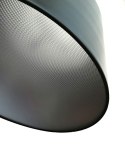 King Home Lampa podłogowa CLEO czarna - włókno szklane, podstawa metal klosz aluminium przesłony mleczny akryl E27 King Home Lampa podłogowa CLEO czarna - włókno szklane, podstawa metal klosz aluminium przesłony mleczny akryl E27