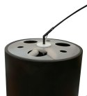 King Home Lampa podłogowa CLEO czarna - włókno szklane, podstawa metal klosz aluminium przesłony mleczny akryl E27 King Home Lampa podłogowa CLEO czarna - włókno szklane, podstawa metal klosz aluminium przesłony mleczny akryl E27