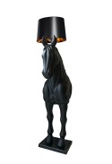 King Home Lampa podłogowa KOŃ HORSE STAND S czarna - włókno szklane King Home Lampa podłogowa KOŃ HORSE STAND S czarna - włókno szklane