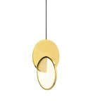 King Home Lampa wisząca sufitowa DISCO złota - LED stal polerowana King Home Lampa wisząca sufitowa DISCO złota - LED stal polerowana