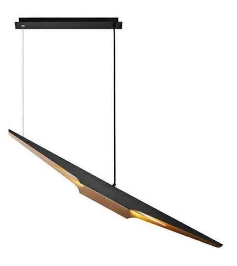 Lampa wisząca FENIX czarno - złota - aluminium Lampa wisząca FENIX czarno - złota - aluminium