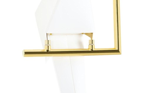 King Home Lampa wisząca LORO 2 UP LED złota metal satynowy klosze w kształcie ptaków białe tworzywo PP King Home Lampa wisząca LORO 2 UP LED złota metal satynowy klosze w kształcie ptaków białe tworzywo PP