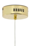 King Home Lampa wisząca LORO 2 UP LED złota metal satynowy klosze w kształcie ptaków białe tworzywo PP