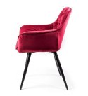 SIGNAL KRZESŁO CHERRY VELVET CZARNY STELAŻ/BORDO BLUVEL 59 SIGNAL KRZESŁO CHERRY VELVET CZARNY STELAŻ/BORDO BLUVEL 59
