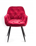 SIGNAL KRZESŁO CHERRY VELVET CZARNY STELAŻ/BORDO BLUVEL 59 SIGNAL KRZESŁO CHERRY VELVET CZARNY STELAŻ/BORDO BLUVEL 59