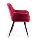 SIGNAL KRZESŁO CHERRY VELVET CZARNY STELAŻ/BORDO BLUVEL 59 SIGNAL KRZESŁO CHERRY VELVET CZARNY STELAŻ/BORDO BLUVEL 59