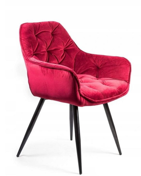 SIGNAL KRZESŁO CHERRY VELVET CZARNY STELAŻ/BORDO BLUVEL 59 SIGNAL KRZESŁO CHERRY VELVET CZARNY STELAŻ/BORDO BLUVEL 59