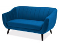 SIGNAL SOFA ELITE 2 VELVET GRANATOWY BLUVEL 86 / WENGE (T)