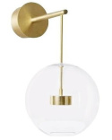King Home Kinkiet CAPRI WALL złoty - LED, aluminium, szkło King Home Kinkiet CAPRI WALL złoty - LED, aluminium, szkło