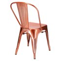 KRZESŁO Paris D2.DESIGN miedziane insp. Tolix METAL LAKIEROWANY ELEGANCKIE WYGODNE I STABILNE KRZESŁO Paris D2.DESIGN miedziane insp. Tolix METAL LAKIEROWANY ELEGANCKIE WYGODNE I STABILNE