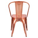 KRZESŁO Paris D2.DESIGN miedziane insp. Tolix METAL LAKIEROWANY ELEGANCKIE WYGODNE I STABILNE KRZESŁO Paris D2.DESIGN miedziane insp. Tolix METAL LAKIEROWANY ELEGANCKIE WYGODNE I STABILNE